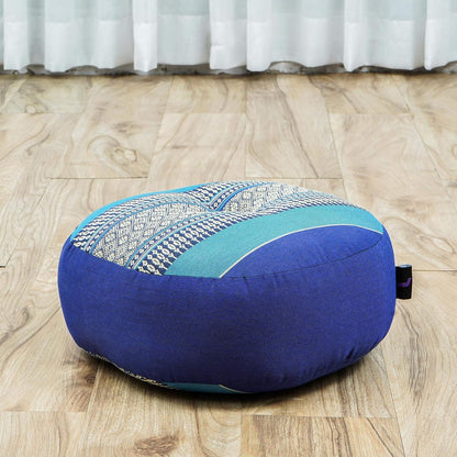 Leewadee Meditation Cushion Set – 1 Small Zafu Yoga Pillow and 1 Small Roll-Up Zabuton Mat Filled with Kapok
