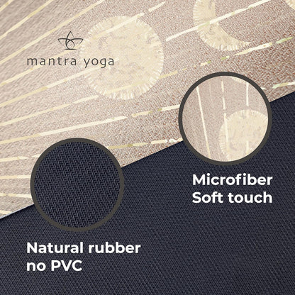 Mantra Yoga Travel PRO 1.5mm with Knee Pad - Foldable Fitness & Exercise Mat with Bag | Lightweight, Compact & Eco-Friendly | Non-Slip & Washable | For All Types of Yoga | 72" L x 24" W | 2.6 lbs