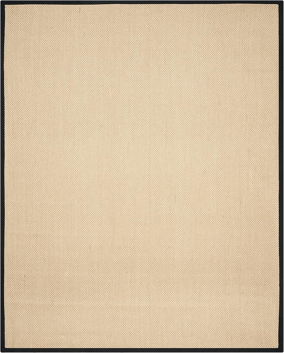 SAFAVIEH Area Rug 11x15 - Natural Fiber Collection - Large - Maize & Linen Color, Sisal, Woven Design with Border (NF141B) - Colors A