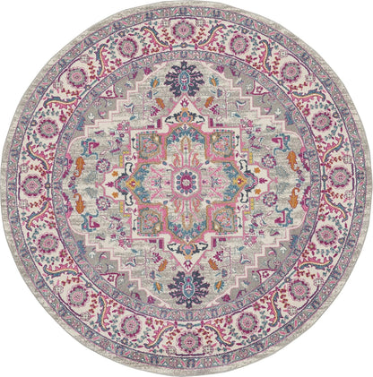 Nourison Home Passion Teal Multicolor 9' x 12' Area Rug - Easy Clean, Non Shedding, Bed Room, Living Room, Dining Room, Kitchen (9' x 12')