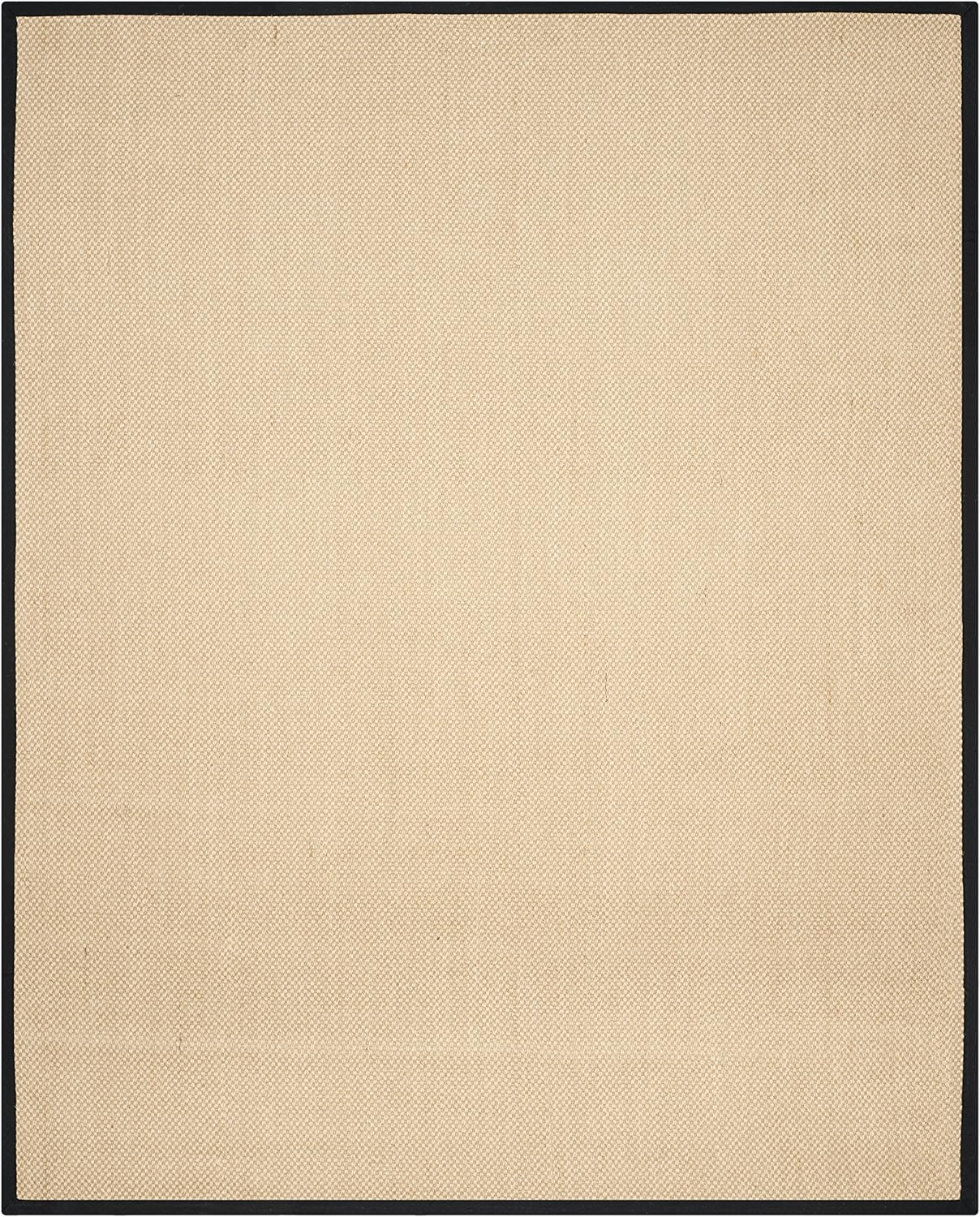 SAFAVIEH Area Rug 11x15 - Natural Fiber Collection - Large - Maize & Linen Color, Sisal, Woven Design with Border (NF141B) - Colors B