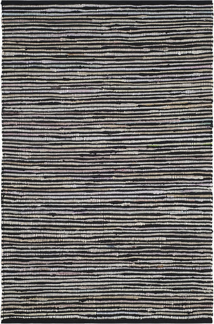 SAFAVIEH Area Rug 3x5 - Rag Rug Collection - Blue & Multi, Handmade Cotton, Boho Stripe Pattern, Ideal for Entryway, Living Room, Bedroom, Dining Space (RAR130B)