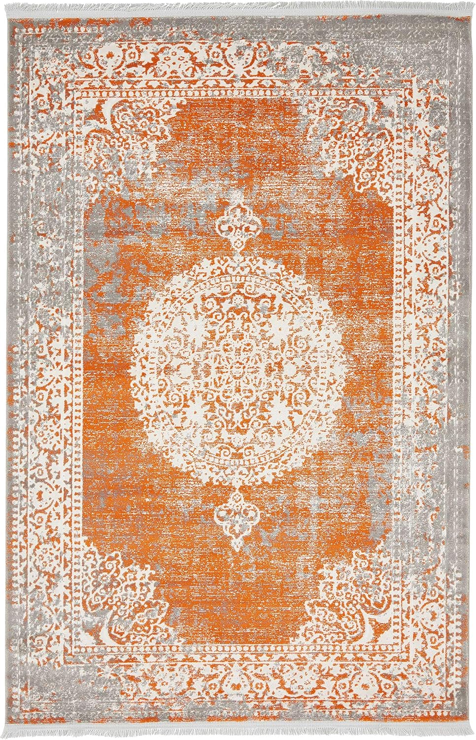 Unique Loom New Classical Collection Area Rug - Olwen (4'Round, Purple/ Gray)