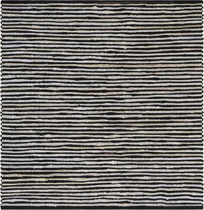 SAFAVIEH Area Rug 3x5 - Rag Rug Collection - Blue & Multi, Handmade Cotton, Boho Stripe Pattern, Ideal for Entryway, Living Room, Bedroom, Dining Space (RAR130B)