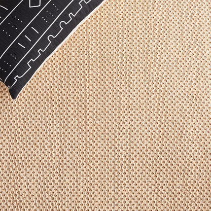 SAFAVIEH Area Rug 11x15 - Natural Fiber Collection - Large - Maize & Linen Color, Sisal, Woven Design with Border (NF141B) - Colors B