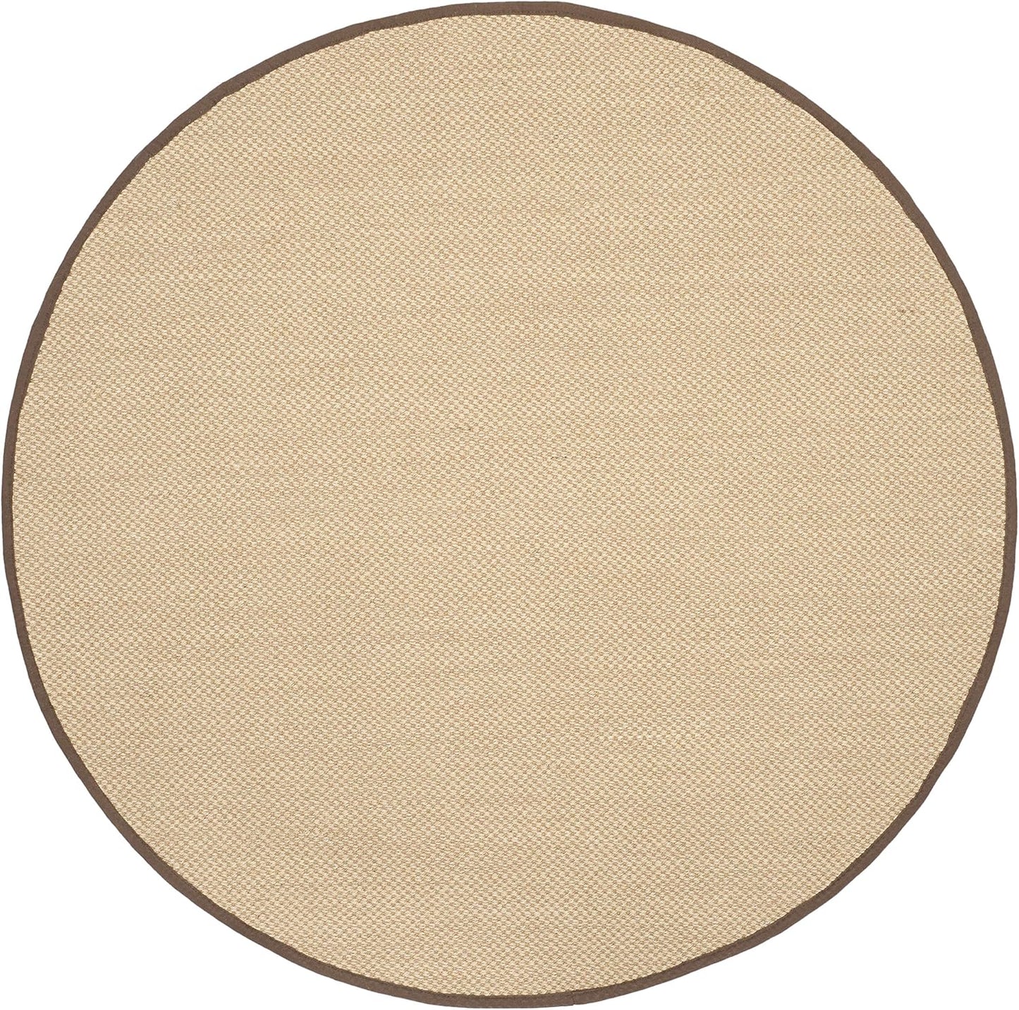 SAFAVIEH Area Rug 11x15 - Natural Fiber Collection - Large - Maize & Linen Color, Sisal, Woven Design with Border (NF141B) - Colors B