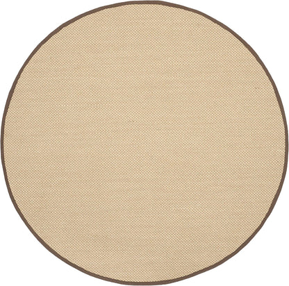 SAFAVIEH Area Rug 11x15 - Natural Fiber Collection - Large - Maize & Linen Color, Sisal, Woven Design with Border (NF141B) - Colors B