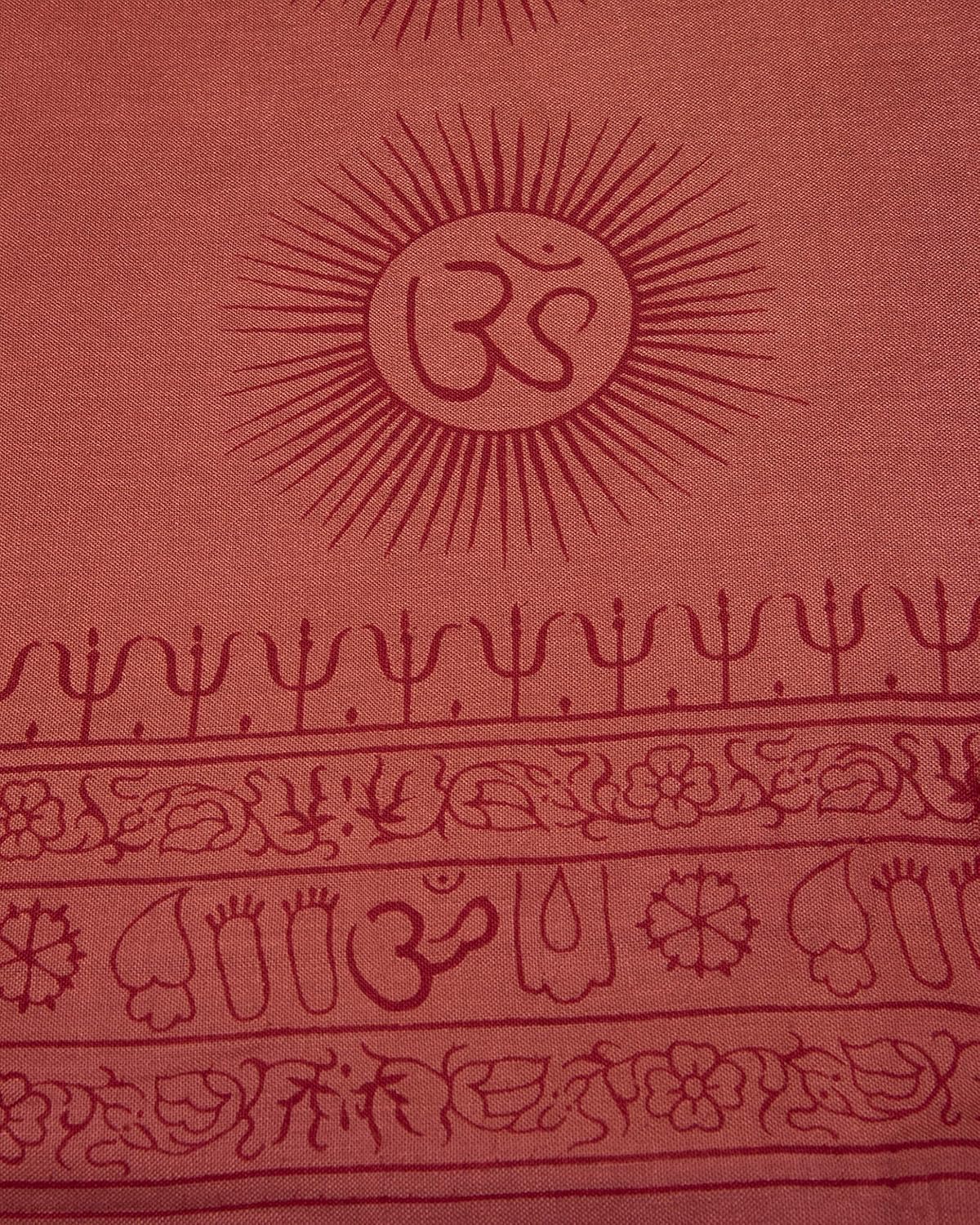 Yoga Scarf Meditation Shawl Large Wrap Hindu Prayer Stole OM print