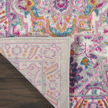 Nourison Home Passion Teal Multicolor 9' x 12' Area Rug - Easy Clean, Non Shedding, Bed Room, Living Room, Dining Room, Kitchen (9' x 12')