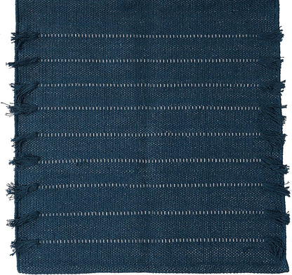 Indian Handmade 100% Organic Cotton Yoga Mat, Hand Woven Rug, Yoga Mat For Everyday Fitness at Home Comfortable Foldable Long Mat
