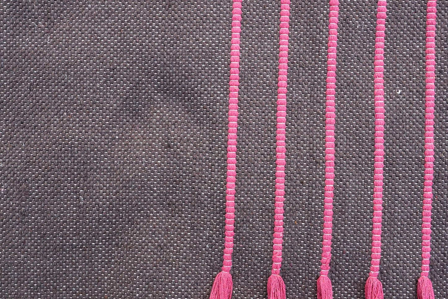 Cotton Organic Yoga Mat - Eco-Friendly Hand-Woven Rug - Handloom Foldable Yoga Mat for Everyday Fitness Maditation Rug - (24”x72”)