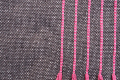 Cotton Organic Yoga Mat - Eco-Friendly Hand-Woven Rug - Handloom Foldable Yoga Mat for Everyday Fitness Maditation Rug - (24”x72”)