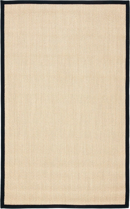 SAFAVIEH Area Rug 11x15 - Natural Fiber Collection - Large - Maize & Linen Color, Sisal, Woven Design with Border (NF141B) - Colors A