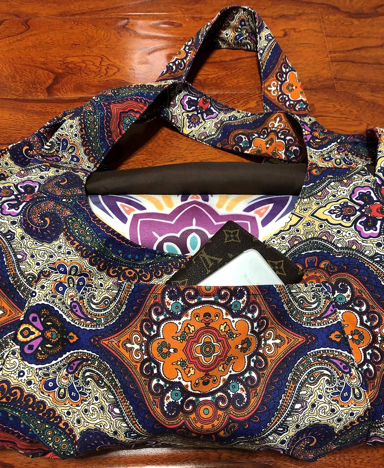 Aozora Yoga Mat Bag Large Yoga Mat Tote Sling Carrier with Pockets Fits Mats with Multi-Functional Storage Pockets Light and Durable