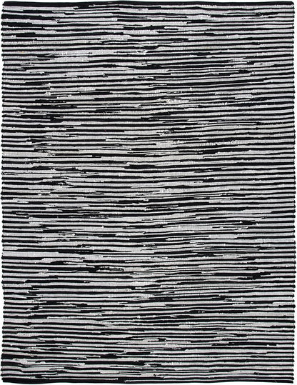 SAFAVIEH Area Rug 3x5 - Rag Rug Collection - Blue & Multi, Handmade Cotton, Boho Stripe Pattern, Ideal for Entryway, Living Room, Bedroom, Dining Space (RAR130B)