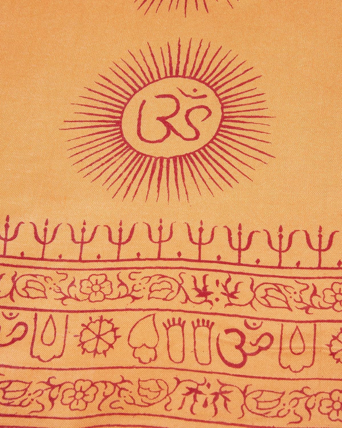 Yoga Scarf Meditation Shawl Large Wrap Hindu Prayer Stole OM print