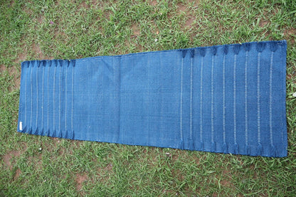 EcoComfort Cotton Yoga Mat - Hand-Woven, Extra-Thick for Ultimate Home Fitness - Durable & Stylish Yoga Rug (24”x72”x5mm)