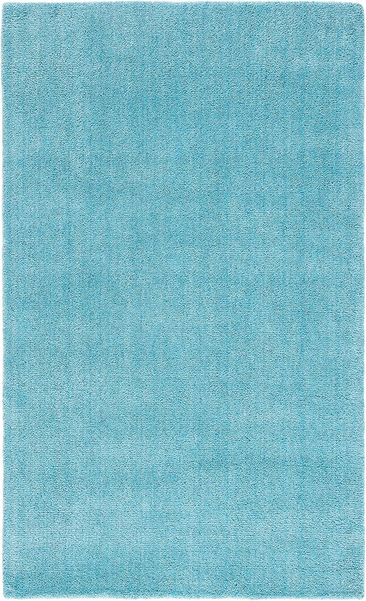 SAFAVIEH Himalaya Collection 6' Round Black HIM610C Handmade Premium Wool Area Rug