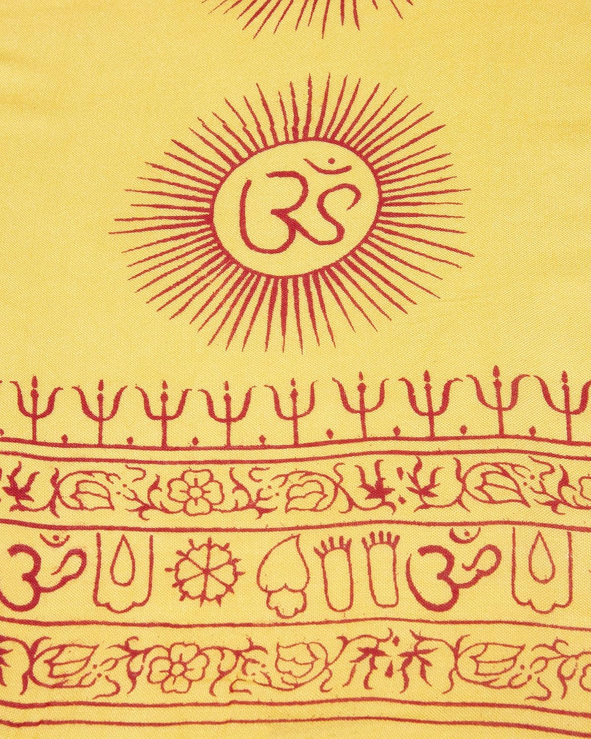 Yoga Scarf Meditation Shawl Large Wrap Hindu Prayer Stole OM print