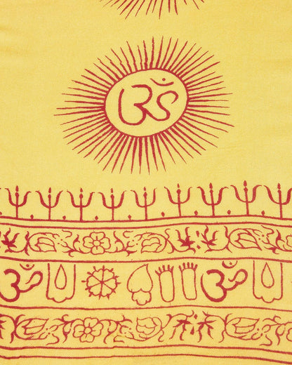 Yoga Scarf Meditation Shawl Large Wrap Hindu Prayer Stole OM print