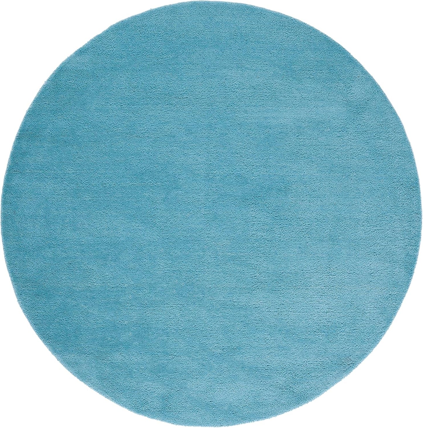 SAFAVIEH Himalaya Collection 6' Round Black HIM610C Handmade Premium Wool Area Rug