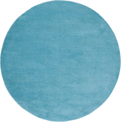 SAFAVIEH Himalaya Collection 6' Round Black HIM610C Handmade Premium Wool Area Rug