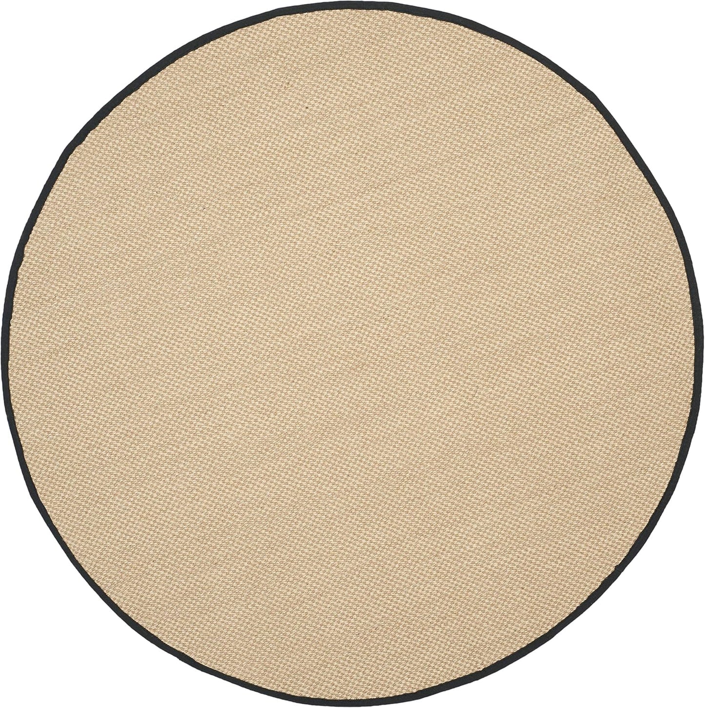 SAFAVIEH Area Rug 11x15 - Natural Fiber Collection - Large - Maize & Linen Color, Sisal, Woven Design with Border (NF141B) - Colors B