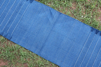 EcoComfort Cotton Yoga Mat - Hand-Woven, Extra-Thick for Ultimate Home Fitness - Durable & Stylish Yoga Rug (24”x72”x5mm)