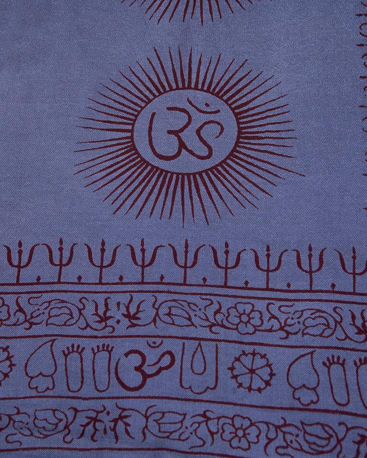 Yoga Scarf Meditation Shawl Large Wrap Hindu Prayer Stole OM print