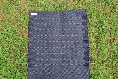 EcoComfort Cotton Yoga Mat - Hand-Woven, Extra-Thick for Ultimate Home Fitness - Durable & Stylish Yoga Rug (24”x72”x5mm)