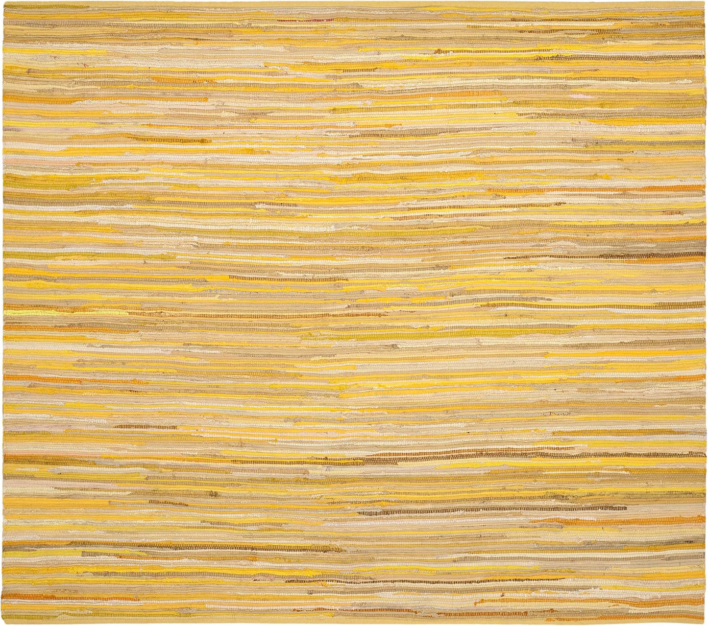 SAFAVIEH Area Rug 3x5 - Rag Rug Collection - Blue & Multi, Handmade Cotton, Boho Stripe Pattern, Ideal for Entryway, Living Room, Bedroom, Dining Space (RAR130B)