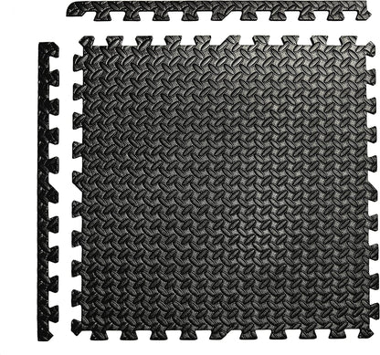 CAP Puzzle Exercise Mats | 1/2” Thick EVA Interlocking Foam Tiles for Home Gym Flooring | Multiple Options