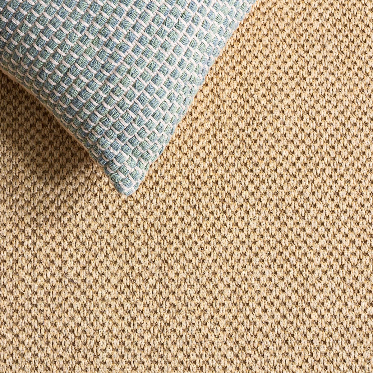 Area Rug 11x15 - Natural Fiber Collection - Large - Maize & Linen Color, Sisal, Woven Design with Border (NF141B) - Colors B