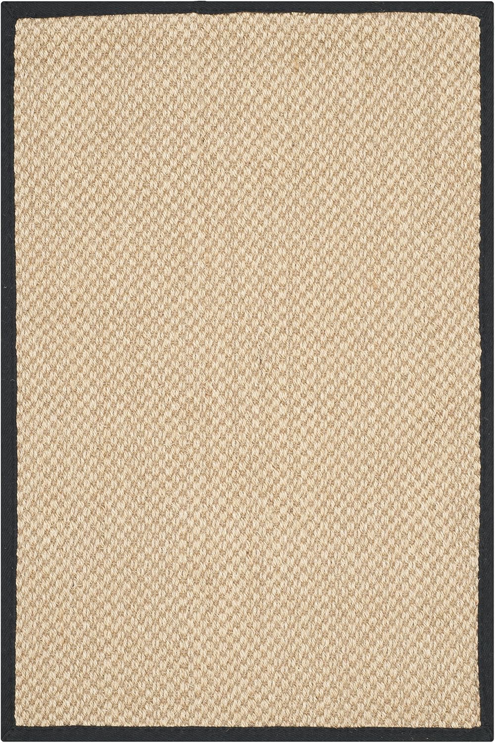 Area Rug 11x15 - Natural Fiber Collection - Large - Maize & Linen Color, Sisal, Woven Design with Border (NF141B) - Colors B
