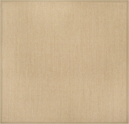 Area Rug 11x15 - Natural Fiber Collection - Large - Maize & Linen Color, Sisal, Woven Design with Border (NF141B) - Colors B