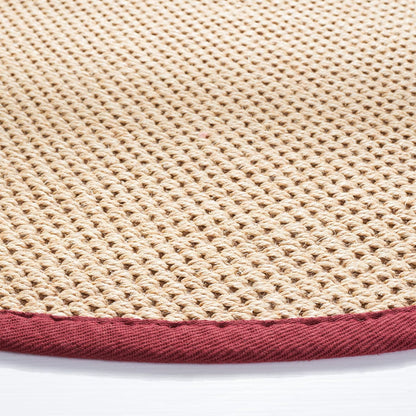 Area Rug 11x15 - Natural Fiber Collection - Large - Maize & Linen Color, Sisal, Woven Design with Border (NF141B) - Colors B
