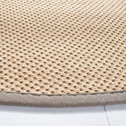 Area Rug 11x15 - Natural Fiber Collection - Large - Maize & Linen Color, Sisal, Woven Design with Border (NF141B) - Colors B