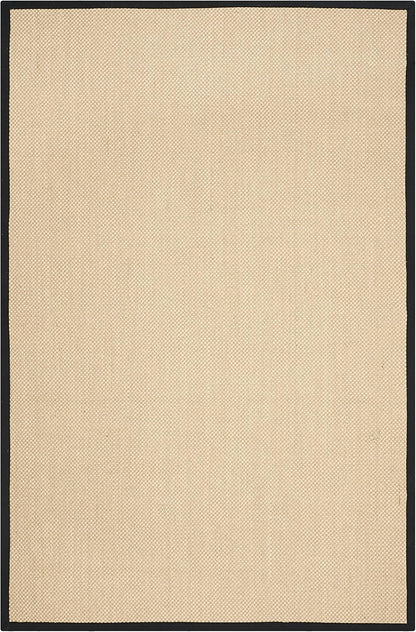 Area Rug 11x15 - Natural Fiber Collection - Large - Maize & Linen Color, Sisal, Woven Design with Border (NF141B) - Colors B