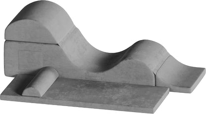 Convertible Yoga Chair for Adults, Ergonomic Foam Lounge with Lumbar Pillow
