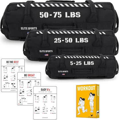 Workout Sandbag for Versatile, Intensive Core Muscles Fitness, Strength Training with Strategic Handle Placement (Unfilled)