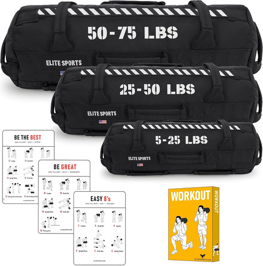 Workout Sandbag for Versatile, Intensive Core Muscles Fitness, Strength Training with Strategic Handle Placement (Unfilled)