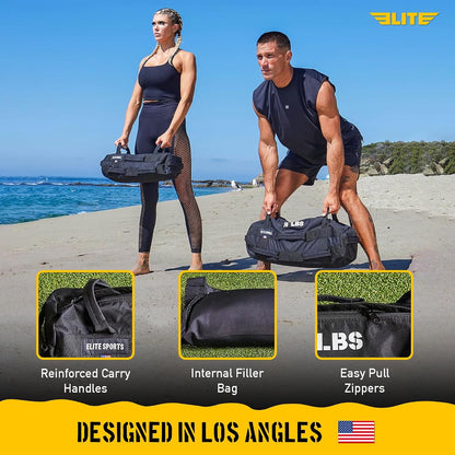 Workout Sandbag for Versatile, Intensive Core Muscles Fitness, Strength Training with Strategic Handle Placement (Unfilled)