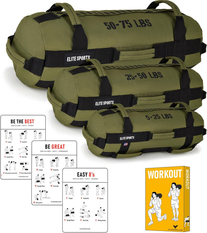 Workout Sandbag for Versatile, Intensive Core Muscles Fitness, Strength Training with Strategic Handle Placement (Unfilled)
