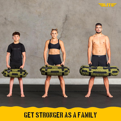 Workout Sandbag for Versatile, Intensive Core Muscles Fitness, Strength Training with Strategic Handle Placement (Unfilled)