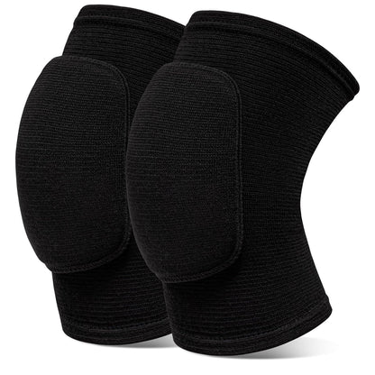 Volleyball Knee Pads knee brace for Women Kids Girls，Soft and Breathable Knee Pads for Volleyball, Dancing, Football, Yoga, Basketball, and Skating - Protective Knee Pads for Adults and Kids (Black White, Large)