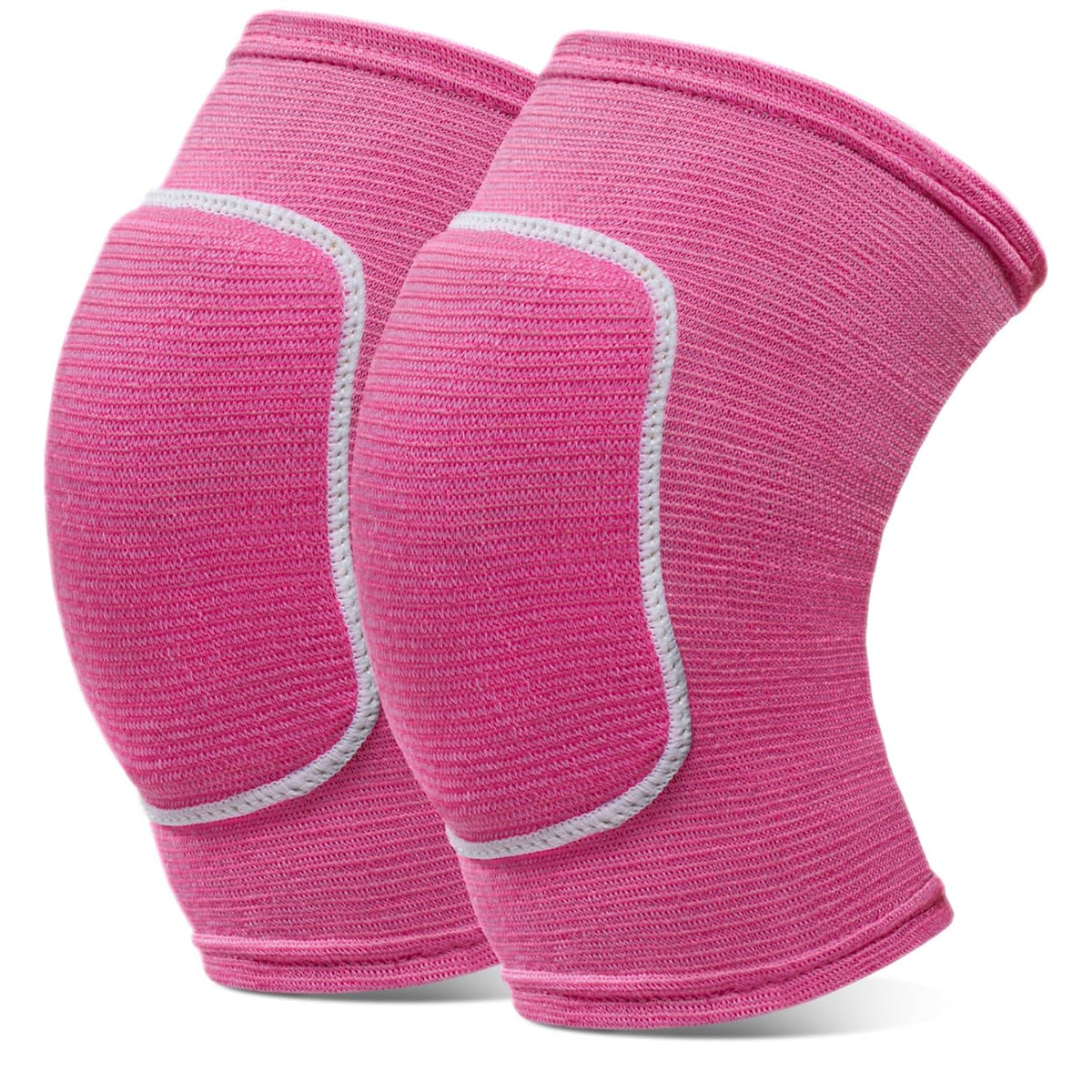 Volleyball Knee Pads knee brace for Women Kids Girls，Soft and Breathable Knee Pads for Volleyball, Dancing, Football, Yoga, Basketball, and Skating - Protective Knee Pads for Adults and Kids (Black White, Large)