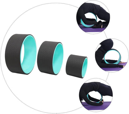 Yoga Wheel Set of 3pcs Pilates Ring for Stretching Balance PP