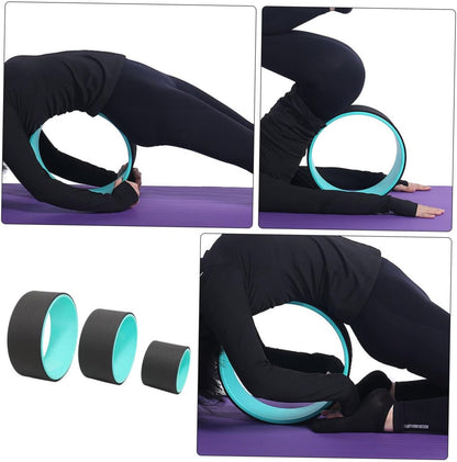 Yoga Wheel Set of 3pcs Pilates Ring for Stretching Balance PP