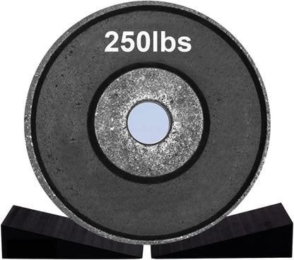 Squat Wedge Block Non-Slip Slant Board Calf Stretcher, 2pcs Ankle Knee Leg Stretcher, Heavy Duty Incline Ramp for Heel Elevated Squat, ATG Split Squat, deadlift, Lunge, Yoga, Pilates, Physical Therapy