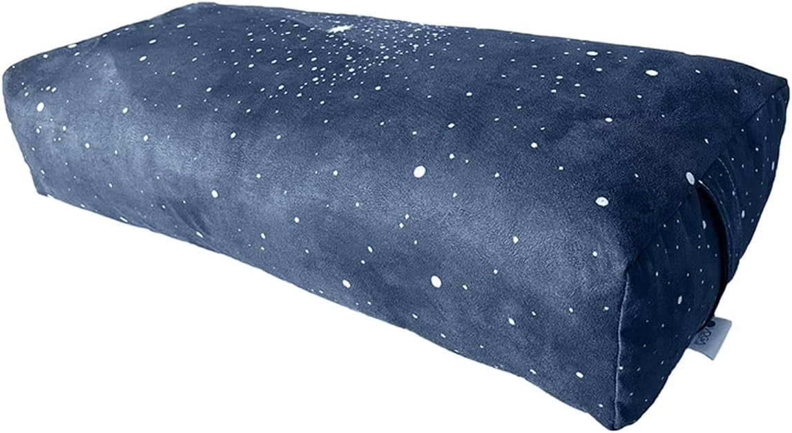 The Yoga Bolster | Comfortable, Supportive Eco-Friendly Luxury Yoga Cushion | Recycled Plastic Bottle Microfiber | Natural Cotton, Foam Filling (Celestial)